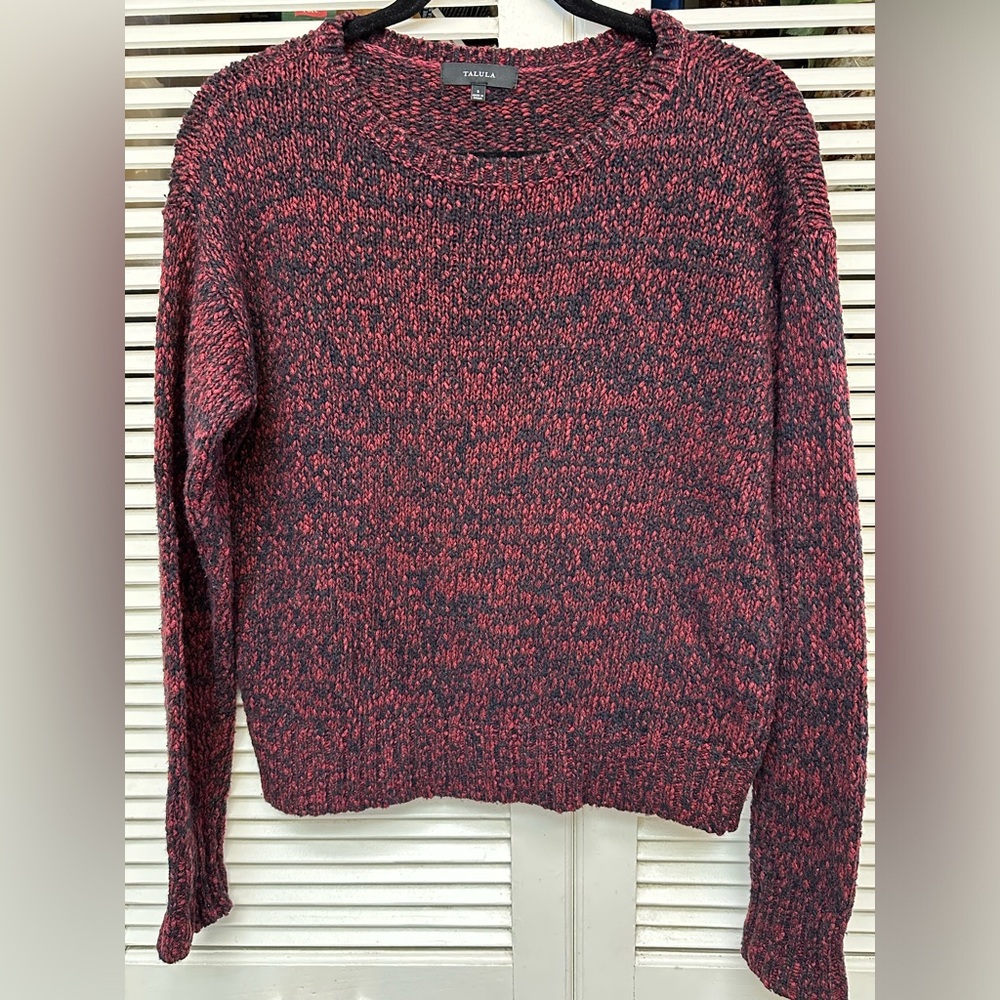 Talula Long Sleeve Cropped Sweater Size Small